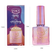 VOKY 新款 7ML 彩虹全息激光指甲凝膠 指甲油，多彩亮片指甲油凝膠使用 UV/LED 燈固化，適用於家庭及美甲沙龍美甲藝術 - 紫色 - 查看 3