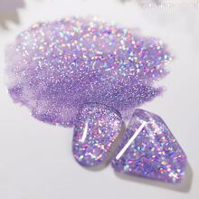 VOKY 新款 7ML 彩虹全息激光指甲凝膠 指甲油，多彩亮片指甲油凝膠使用 UV/LED 燈固化，適用於家庭及美甲沙龍美甲藝術 - 紫色 - 查看 2