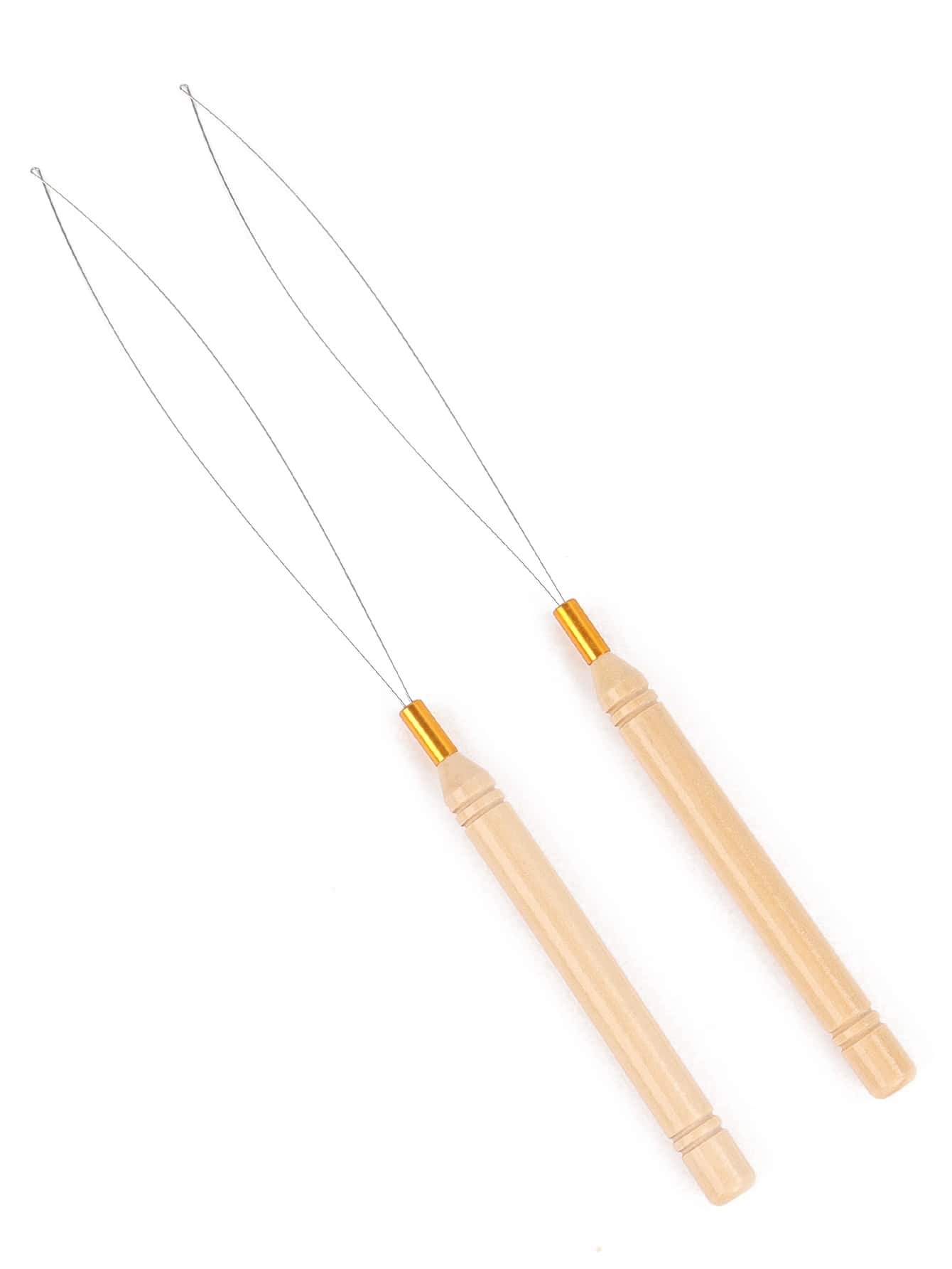 2pcs Hair Extensions Loop Needle With Hook Tool Kit - Multicolor - View 1