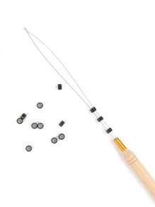 2pcs Hair Extensions Loop Needle With Hook Tool Kit - Multicolor - View 2