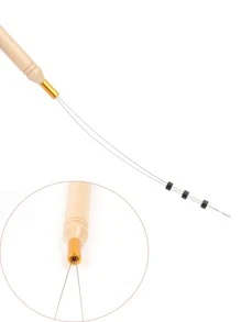 2pcs Hair Extensions Loop Needle With Hook Tool Kit - Multicolor - View 3