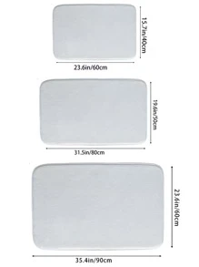 1pc Plush Luxurious Style Carpet Rug, Bedroom Bedside Full Pile Floor Mat, Living Room Decor, Anti-slip Absorbent Rug - Multicolor - View 5