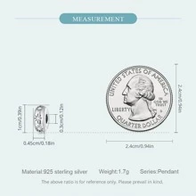 WOSTU 1pc Real 925 Sterling Silver Star Round Regulaing Button Beads Fit Original Charms Bracelet DIY Necklace S925 Fine Jewelry Making - Silver - View 8