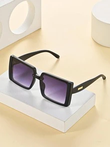 1pc Ladies' Fashionable Eyeglasses - Black - View 5