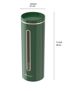 Dispensador de vasos desechables verde portavasos de plástico con función de almacenamiento creativo para dispensador de agua, cocina - Verde Oscuro - Ver 5