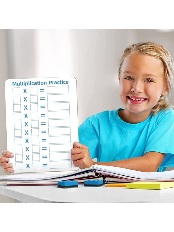 Multiplication Chart Whiteboard Doublesided Multiplication Table, 9