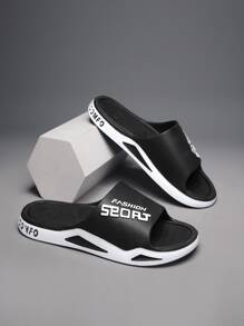 男士室內拖鞋 - 黑色 - 查看 1