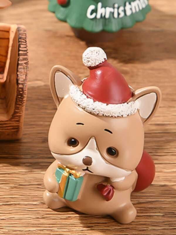 1pc Resin Dog Christmas Ornament