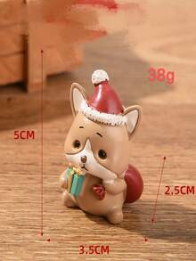 1入組樹脂狗狗聖誕裝飾物 - 彩色 - 查看 2