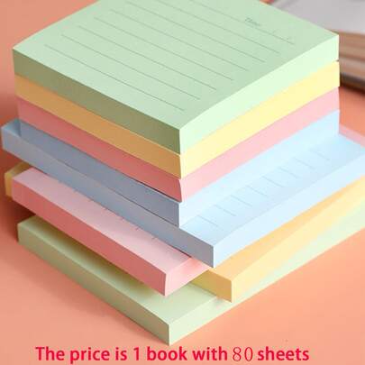 1入組素色便利貼適用於兒童和成年人,文件,藝術類和工藝項目