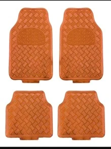 Tapetes cromados para auto - Naranja - Ver 1