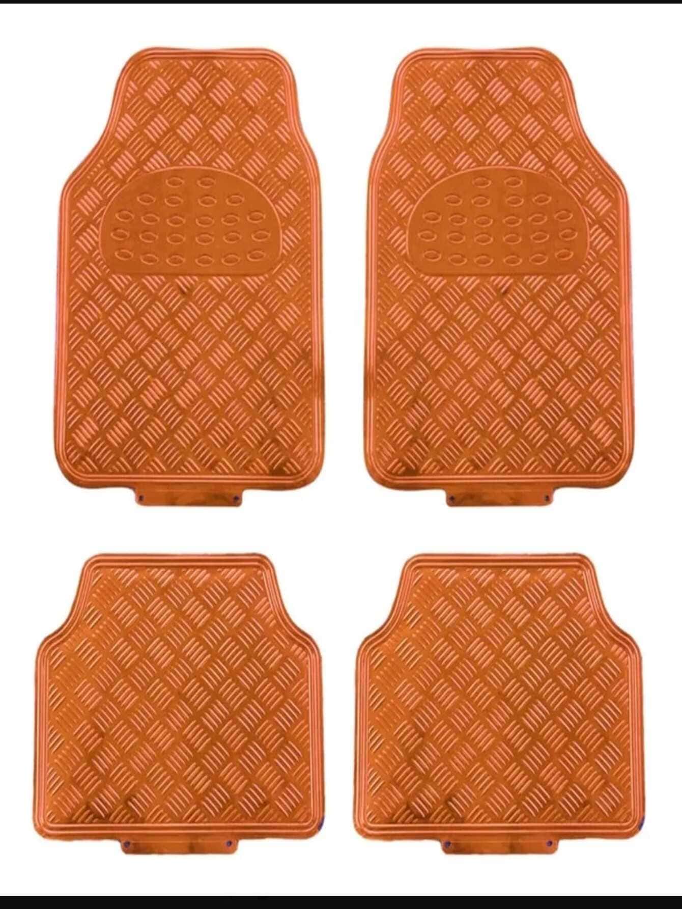 Tapetes cromados para auto - Naranja - Ver 1
