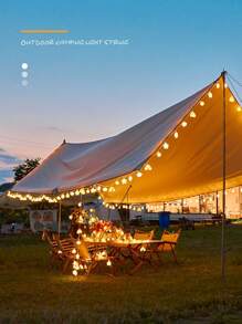 戶外帳篷燈籠細繩,LED防水野營,帶氛圍顏色,雲朵,和星空裝飾用品