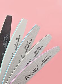 klimonla 10件套专业美甲打磨锉刀套装，半月形混合砂纸指甲锉，双面抛光，不掉砂，美甲用品，美甲工具，美甲艺术工具，返校季，美甲，美甲工具（适用于假指甲）