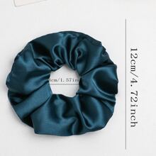 1套/6个女士纯色缎面发圈，简约优雅套装，发绳，马尾辫发圈，头饰，弹性发带，美发家居饰品，节日、派对饰品 - 彩色 - 查看 5