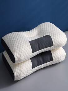1 pieza Almohada tejido SPA de panal diseño soporte para el cuello de dormir con científico dividir ( embalar ) - Multicolor - Ver 1