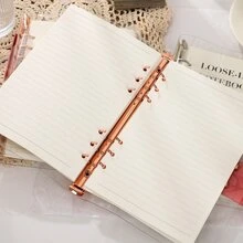 A5 Rose Gold Pink Pu Loose-leaf Binder - Rose Gold - View 6