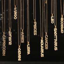1 pieza de moda elegante de acero inoxidable colgante Bisutería 12 constelación con letra Collar para de mujeres diariamente Decoración