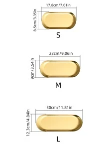 XIYIJIA 1 chiếc đĩa đựng nước sốt hình chữ nhật bằng thép không gỉ dùng cho sushi hoặc món tráng miệng, sử dụng tại nhà, nhà bếp, quà tặng Giáng sinh - Vàng - Xem 2