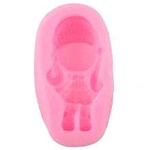 DIY 女孩硅胶模具 公主 聚合物粘土 婴儿模具 - 粉色 - 查看 3