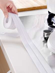 Kitchen & Bathroom Waterproof And Anti-mould Sealing Tape, Wall Border Line Sticker For Toilet/corner Tile Gap - White - View 5