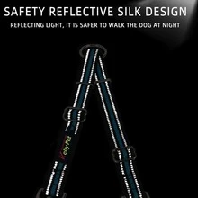 1pc Reflective Double Dog Leash - Orange - Orange - View 6