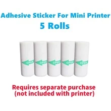 Mini Photo Printer Compatible With IPhone/Android,1000mAh Portable Thermal Photo Printer For Gift Study Notes Work Children Photo Picture Memo - Pink - View 4