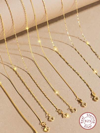 ESBERRY Women's Fashionable Versatile Simple Circle Necklace