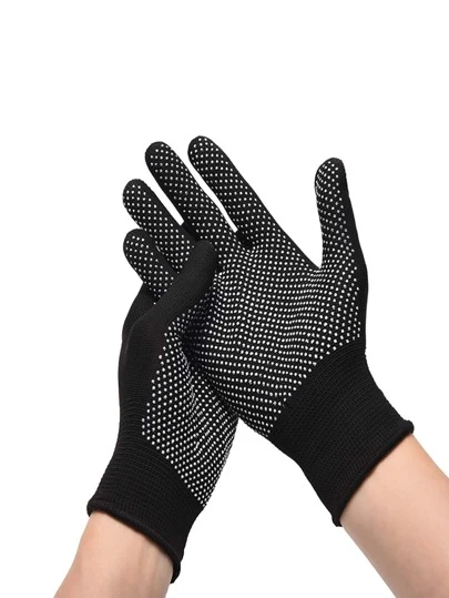 1pair Two Tone Polyamide Non Slip Fishing Gloves