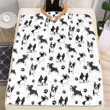 Black Dog Pattern Sofa Blanket For Office Nap And Home Use - Multicolor - View 3