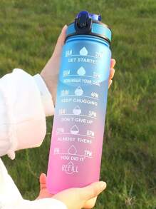 Bình nước chống rò rỉ 32oz có vạch chia thời gian và ống hút, đảm bảo cung cấp đủ nước suốt cả ngày, phù hợp cho người đam mê thể dục và hoạt động ngoài trời. - Màu xanh lam - Xem 8