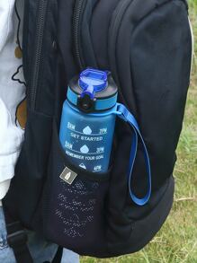 Bình nước chống rò rỉ 32oz có vạch chia thời gian và ống hút, đảm bảo cung cấp đủ nước suốt cả ngày, phù hợp cho người đam mê thể dục và hoạt động ngoài trời. - Màu xanh lam - Xem 2