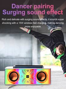 Multicolor Portable Wireless Speaker - Orange - View 7