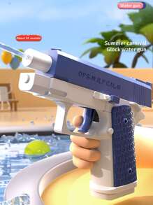 Manual Water Gun Toy For Boys, Summer Beach Mini Water Pistol - Blue - View 2