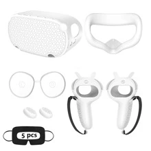Touch Controller Grip Cover Compatible With Oculus Quest 2 - White - View 1