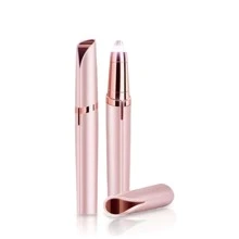 1pc Rechargeable Eyebrow Hair Remover Usb Painless Precision Trimmer For Face, Lips, Nose Hair Removal Unisex - Pink - View 5
