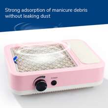 電動美甲除塵器,1入組/台強大動力和強大吸力一鍵式白色美甲除塵器,配有一個濾網用於美甲機,強大低噪音真空風扇通風排放器,可除去指甲,亞麻釘和凝膠指甲打磨產生的灰塵,是美甲沙龍和家用的完美工具,也是美容禮品的最佳選擇 - 粉色 - 查看 7