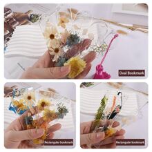 1 件 DIY 水晶树脂镜子方形/椭圆形书签吊坠模具带孔