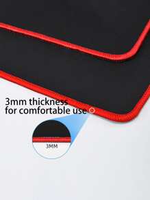 Lenovo Large Gaming Mouse Pad with Non-Slip Rubber Base,Stitched Edge,Desk mat for Laptop,Computer & PC, Writing Pad for Gamer,Office & Home,Classic Black Think plus Non-Slip Desk Pad - Black - View 8