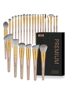 Bộ cọ trang điểm chuyên nghiệp MAANGE 25 chiếc kèm hộp đựng, dụng cụ trang điểm với sợi mềm dễ dàng mang theo, cọ nền, cọ phấn mắt, cọ lông mày, bộ cọ du lịch, bộ cọ, bộ cọ trang điểm, bộ cọ trang điểm, bộ trang điểm hoàn chỉnh, bộ cọ trang điểm, bộ trang điểm hoàn chỉnh, bộ cọ, bộ cọ trang điểm, bộ quà tặng trang điểm, bộ - Bụi hồng - Xem 8