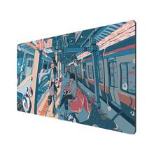 1pc 30x60cm Smooth Surface Rubber Base Waterproof Anti-slip Mouse Pad With Fantastic Undersea World Pattern, Rectangle, For Office, Home, Gaming, Computer Keyboard - Multicolor - View 2