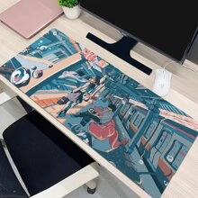 1pc 30x60cm Smooth Surface Rubber Base Waterproof Anti-slip Mouse Pad With Fantastic Undersea World Pattern, Rectangle, For Office, Home, Gaming, Computer Keyboard - Multicolor - View 1