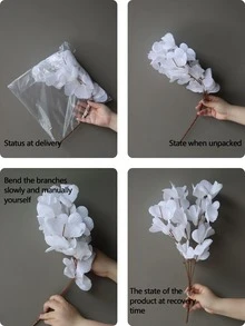 1 rama Flor artificial - Morado - Ver 5