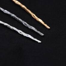 金屬梅花髮夾適合女士,金色合金頭髮叉,髮飾適用於日常穿著