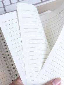 M O K A A5 螺旋筆記本，辦公室，學生書寫板，60 張橫格紙，4件套粉色桃色 - 彩色 - 查看 6