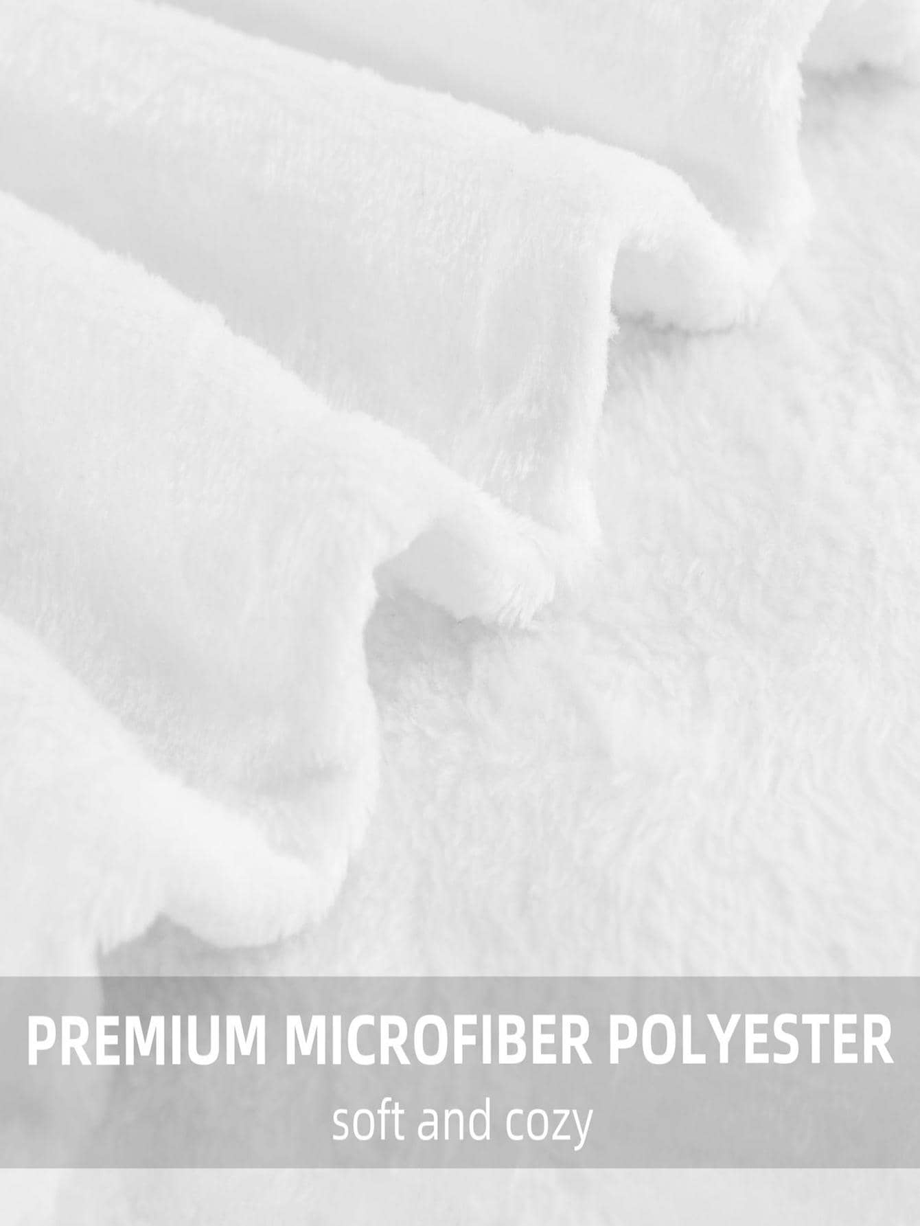 1pc Floral & Slogan Graphic Blanket, Modern Flannelette Warm Blanket