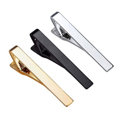 Xiacheng 3 PCs/Set Tie Clips For Men,Classic Tie Clip Silver Gold Black Necktie Tie Bar Pinch Clips Suitable For Wedding Anniversary Business And Daily Life