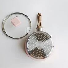 ABKOK Maifan Stone Non-stick Multipurpose Pot For Supplementary Food, Mini Soup, Stir Fry, Fry - Pink - View 8