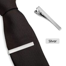 Xiacheng 3 PCs/Set Tie Clips For Men,Classic Tie Clip Silver Gold Black Necktie Tie Bar Pinch Clips Suitable For Wedding Anniversary Business And Daily Life - Multicolor - View 9