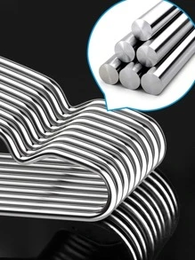 5pcs Stainless Steel Clothes Hanger For Home Drying Clothes - Silver - View 6